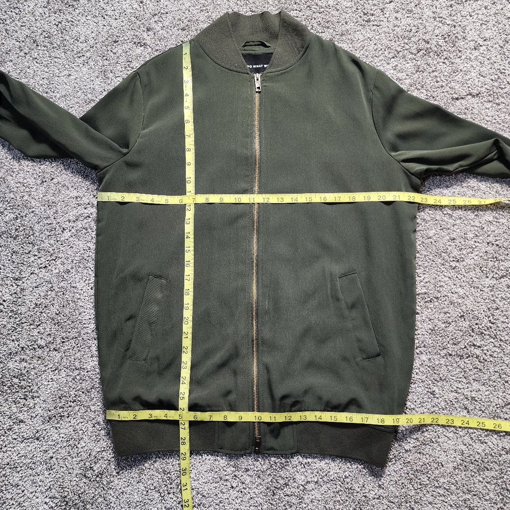 Who What Wear Green Full Zip Jacket Size Small - Picture 8 of 13